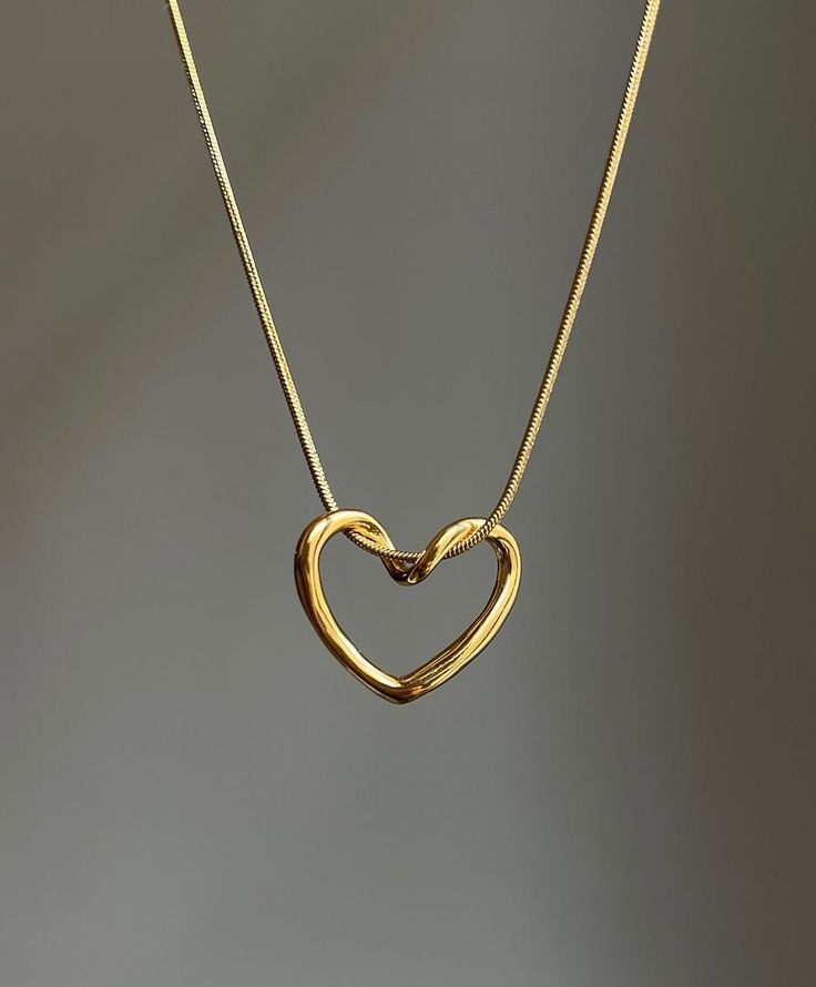 Hollow Heart Necklace - Image 2