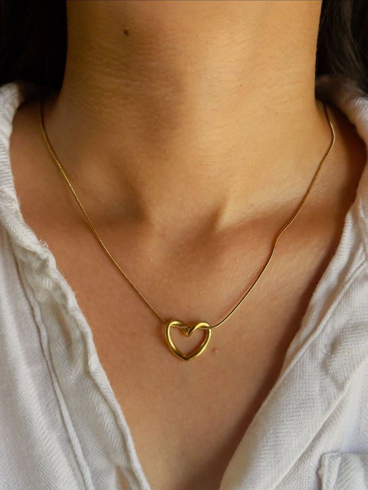 Hollow Heart Necklace